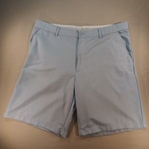 Greg Norman for Tasso Elba Golf Shorts Men's 38 Light Blue Performance